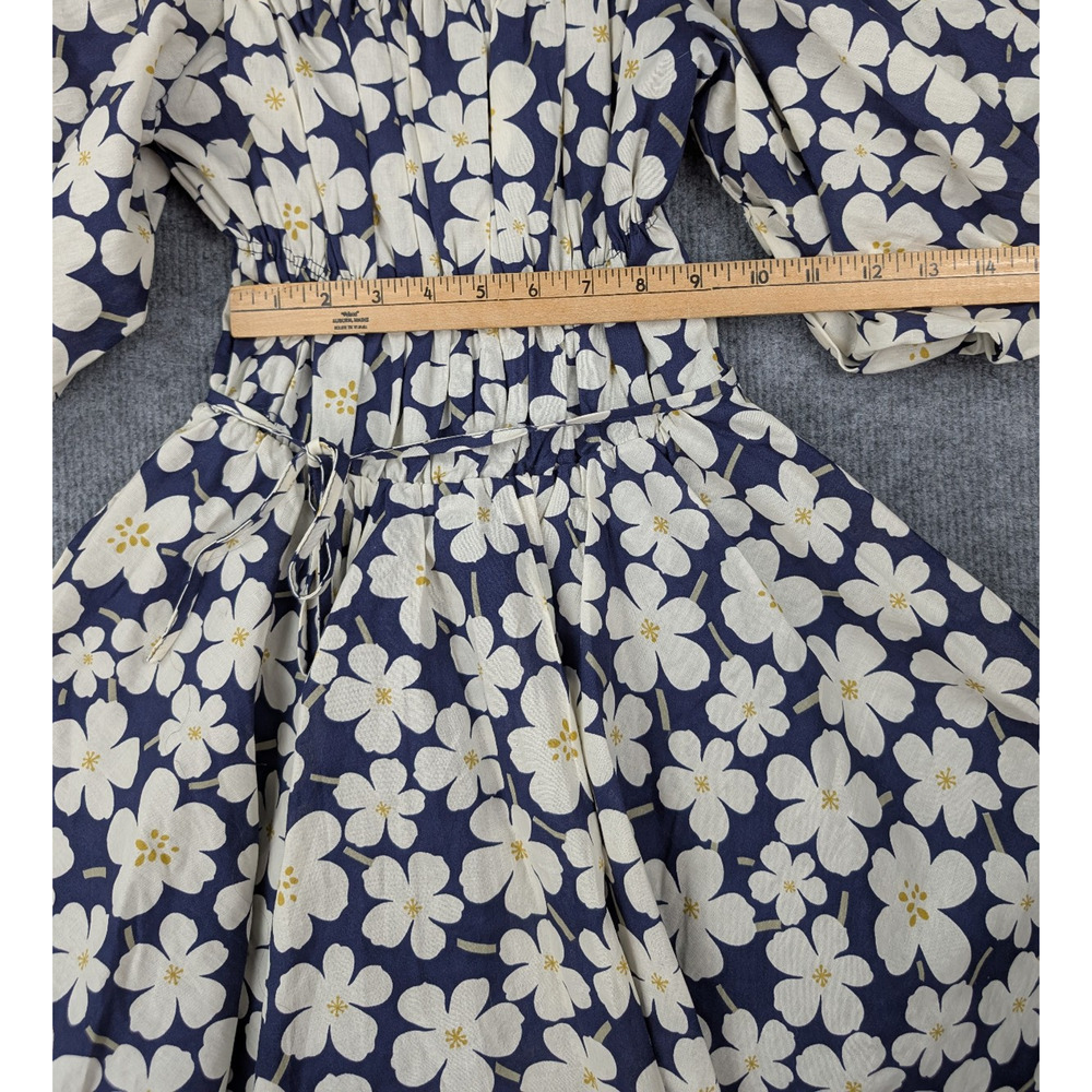 Altard State Mini Dress Womens Small Floral Cottage Milkmaid Puff Sleeve Garden - Picture 5 of 7